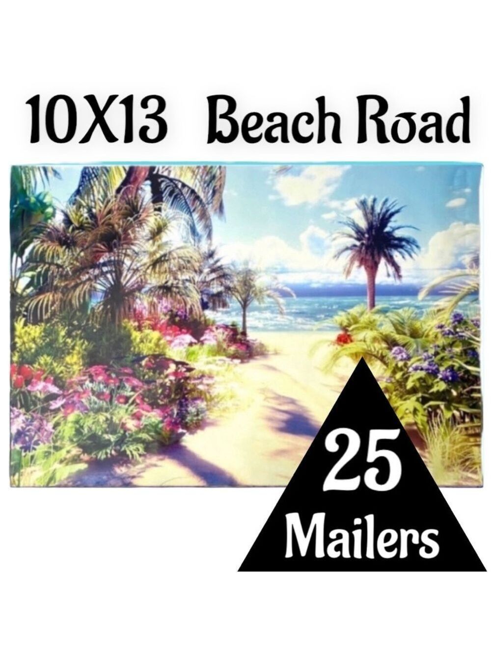 25 10X13 Poly Mailers Road to the Beach, Shipping Envelopes PRICE IS FIRM - Picture 8 of 13